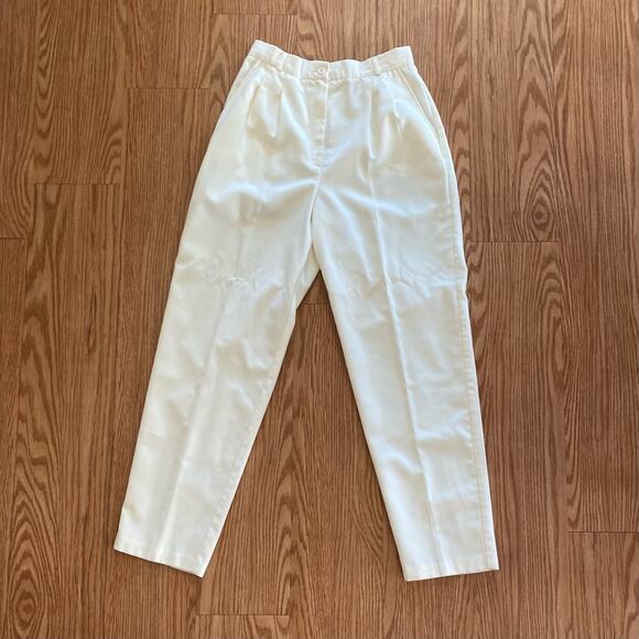 Counterparts Vintage White Pleated Pants Womens 27 Waist - Picture 14 of 15